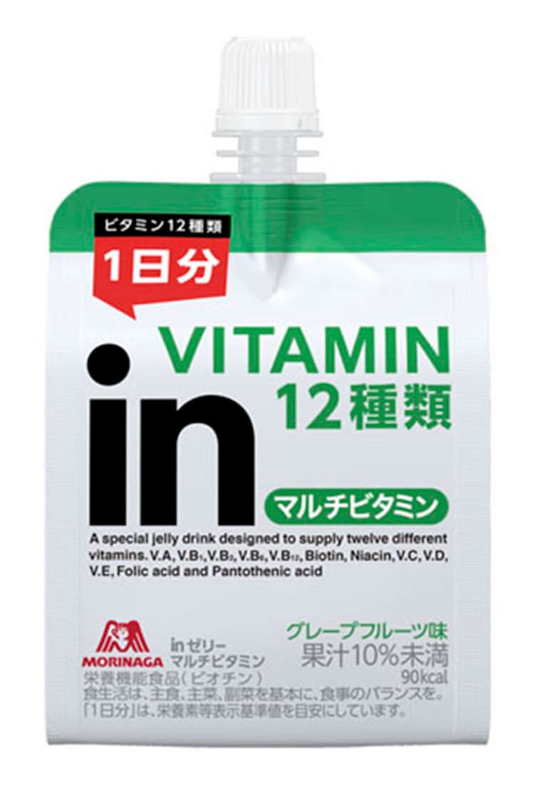 inゼリー マルチビタミン 清涼飲料水(ゼリー飲料) - グレープフルーツ味 (180g)