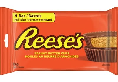 Reese friandises de moules au beurre d'arachide (4 unités, 184 g) - peanut butter cup candy (4 x 46g)