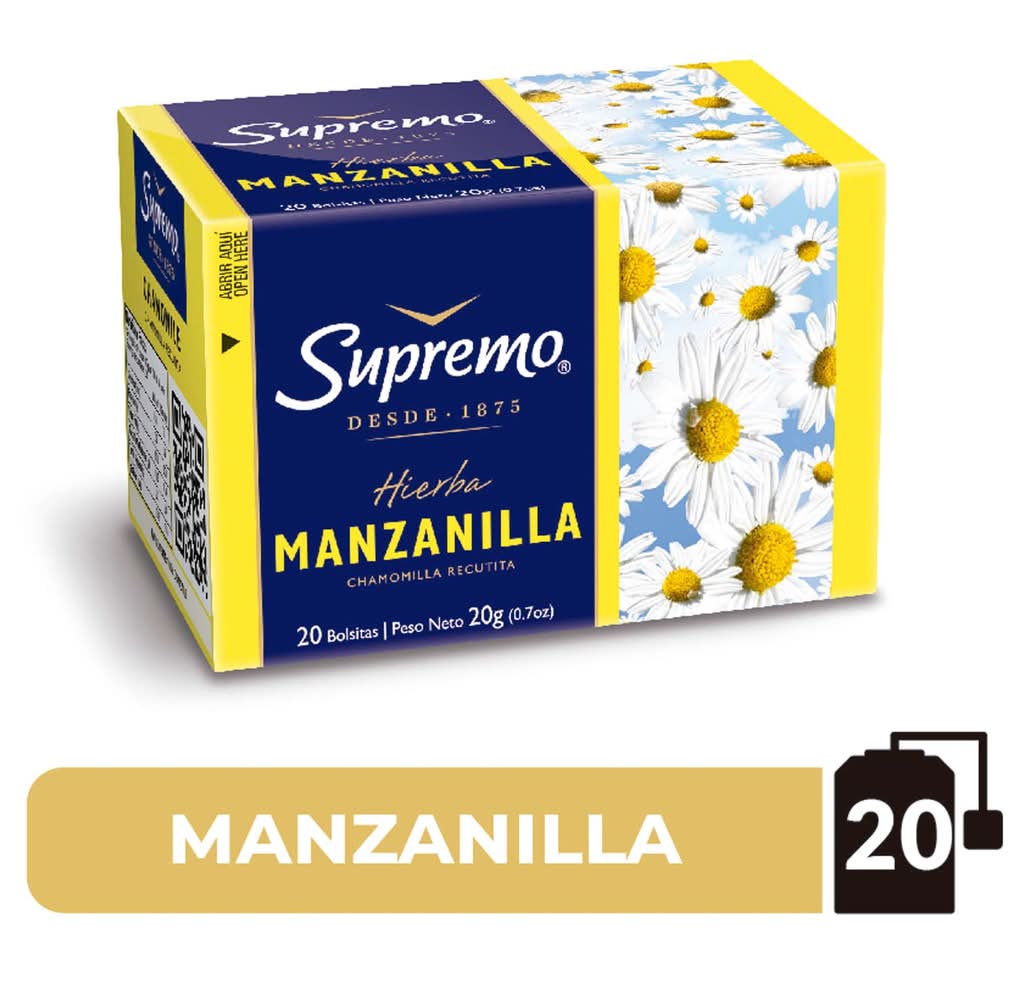 Supremo · Té de hierba - Manzanilla (20 un)