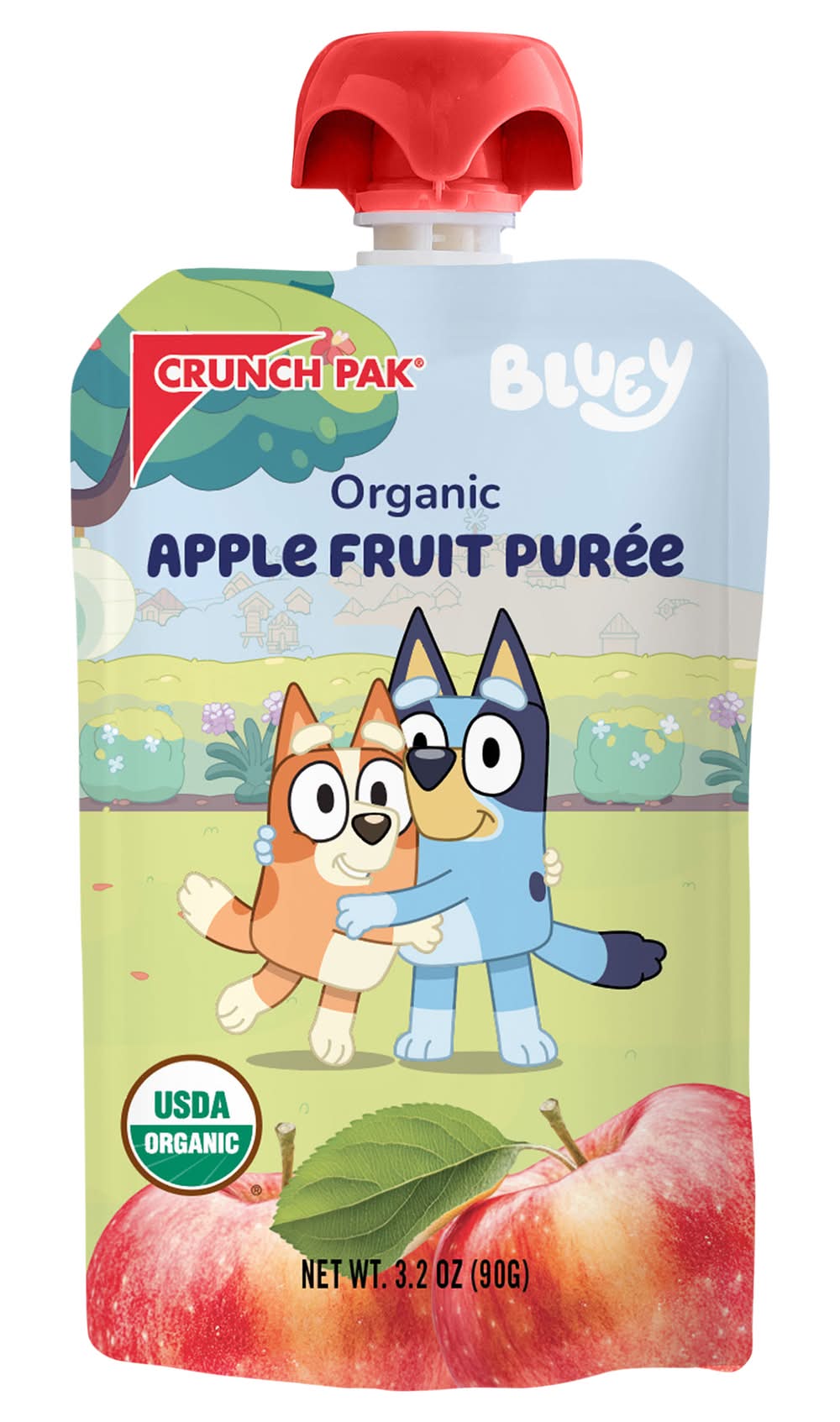 Crunch Pak Bluey Organic Purée, Apple (3.2 oz)