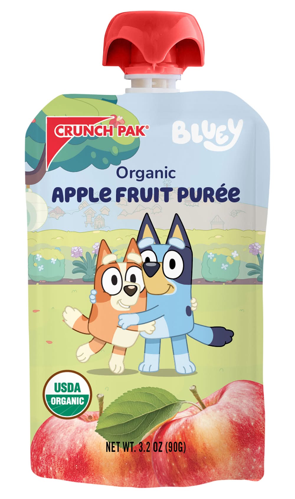 Crunch Pak Bluey Organic Purée, Apple (3.2 oz)