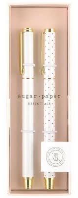 Sugar Paper Essentials Pen Set White and Black Dot (2 ct)