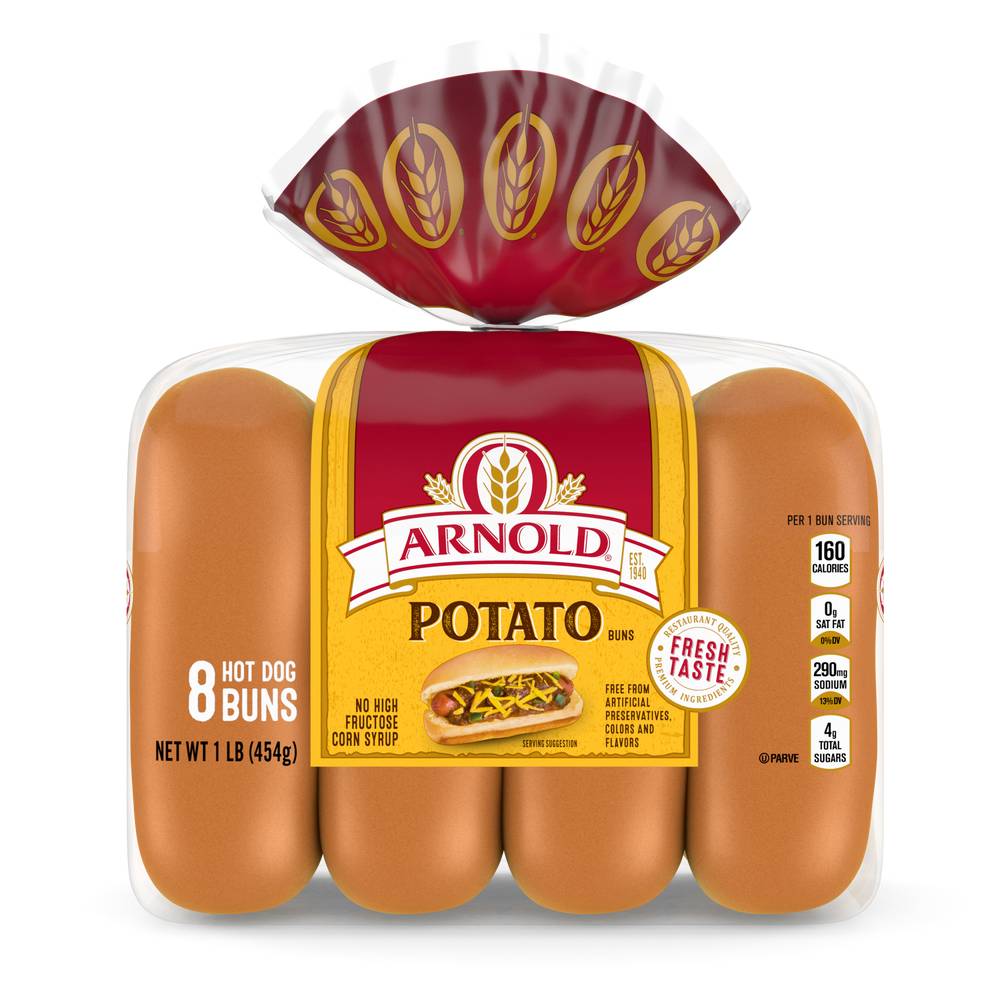 Arnold Potato Hot Dog Buns (8 ct)