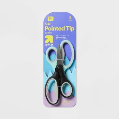 up&up Pointed Tip Kids' Scissors (2 ct)