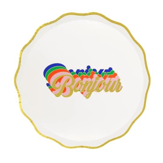 Jonathan Adler X Michaels 7" Bonjour Paper Snack Plates, 10Ct.
