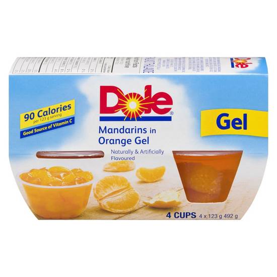 Dole Mandarins in Orange Gel (4x123g)