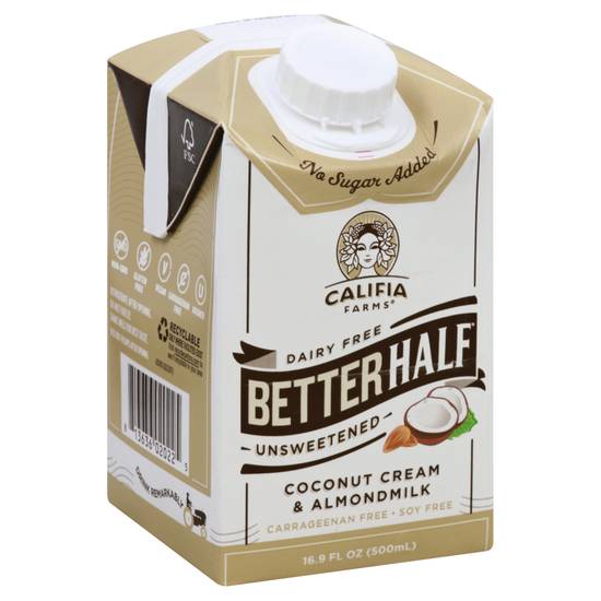 Califia Farms Better Half Unsweetened Coconut Cream & Almondmilk (16.9 fl oz)