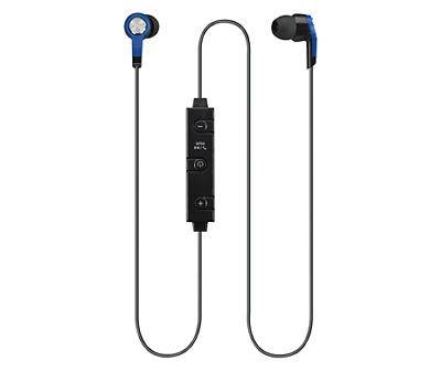 iLive Sport Bluetooth Earbuds, Blue-Black