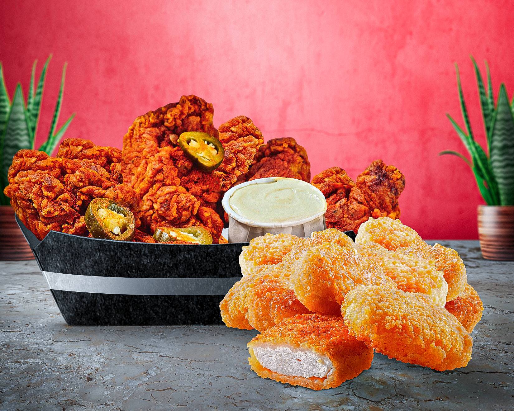 Spicy Box ( 6 spicy wings + 4 Tenders ) 🌶️