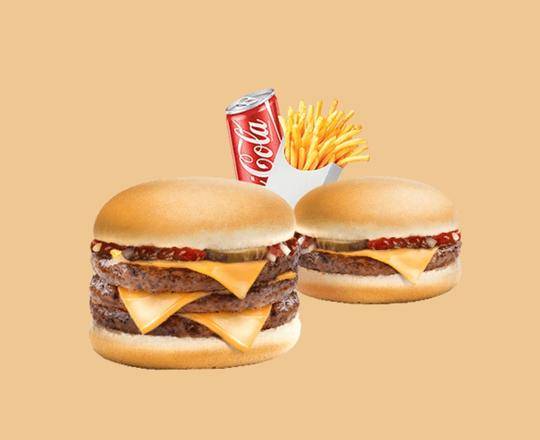 🍔🍔 DB10 - 1 Triplecheese + 1 Cheeseburger ou 1 Doublecheese