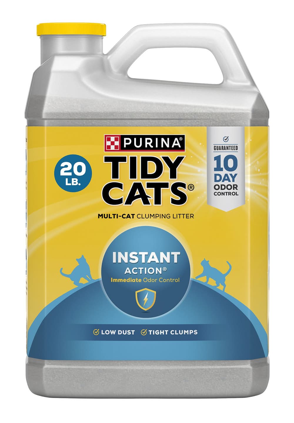 Purina® Tidy Cats® Instant Action Clumping Multi-Cat Clay Cat Litter - Low Dust (Size: 20 Lb)