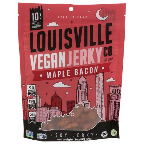 Louisville Vegan Jerky Co Maple Bacon Jerky