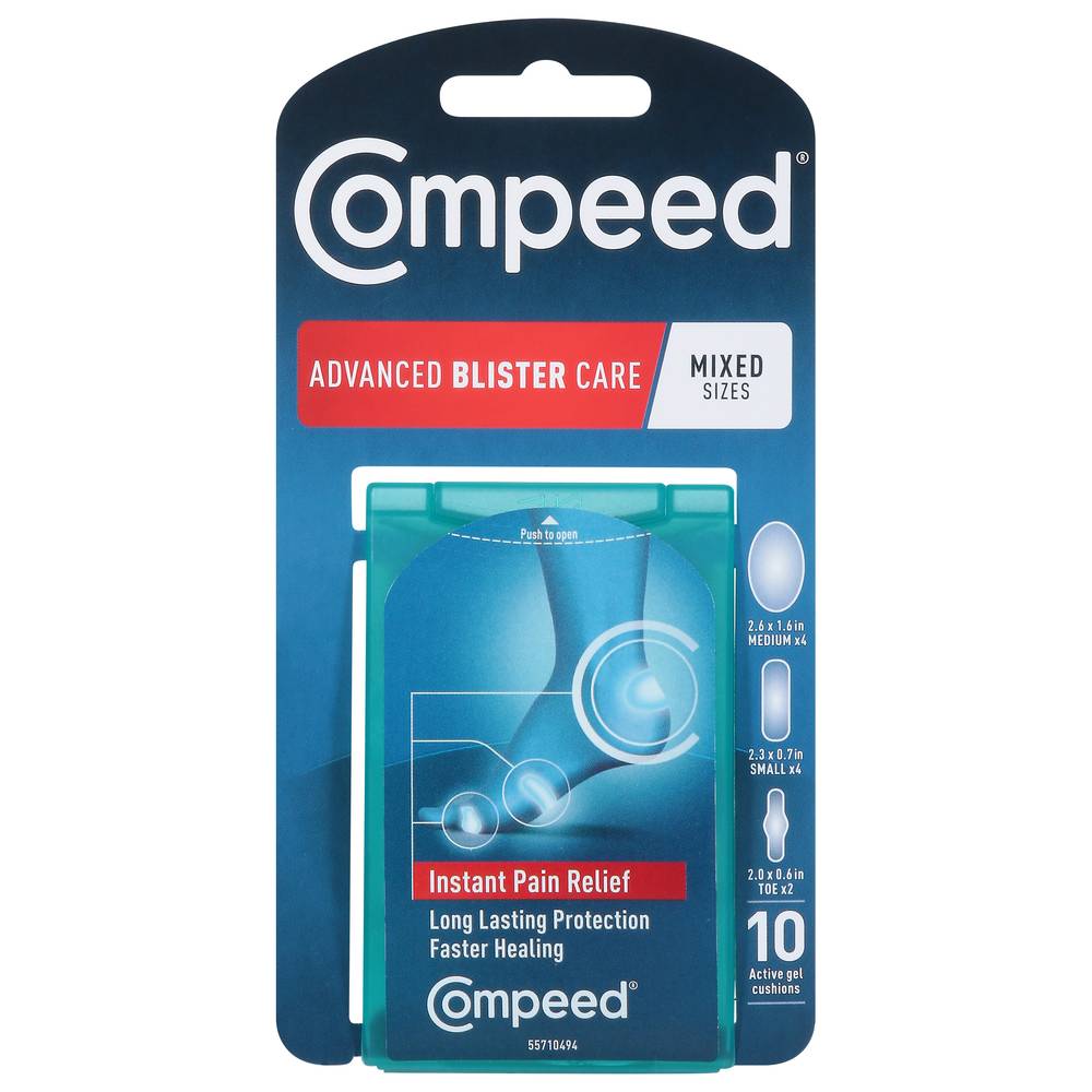 Compeed Mixed Sizes Advanced Blister Pain Relief (10 ct)