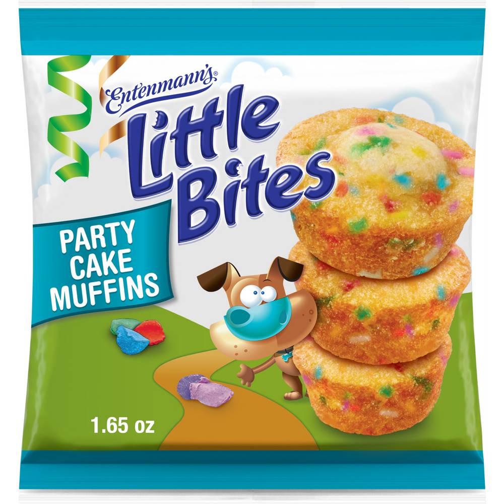 Entenmann's Little Bites Party Cake Mini Muffins Individually Wrapped Pouch (1.65 oz)