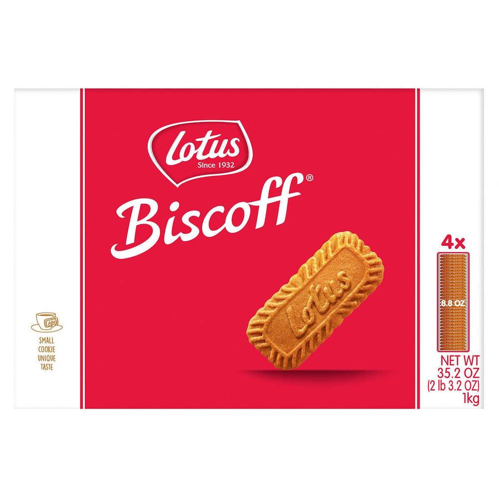 Lotus Biscoff Cookies, 4 × 250 G