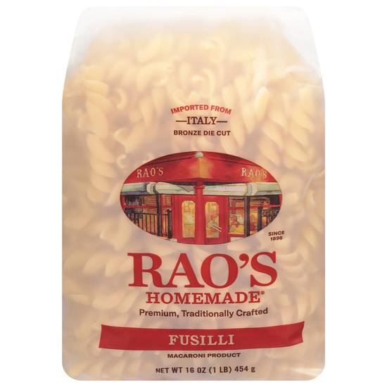 Rao's Homemade Bronze Die Cut Fusilli Pasta