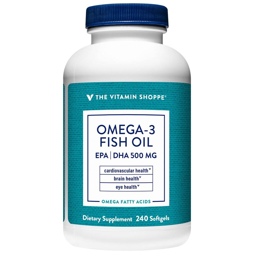 The Vitamin Shoppe Omega-3 Fish Oil Softgels (240 ct)