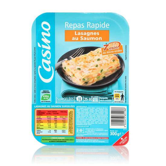 Casino Lasagnes - Aux 2 saumons et petits légumes 300g