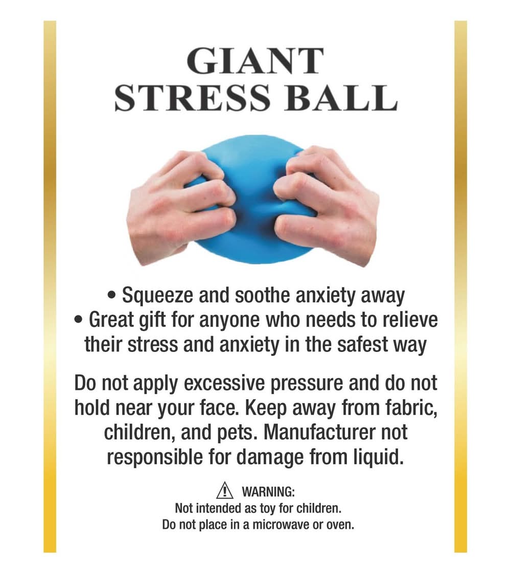 Giant Stress Ball, Blue