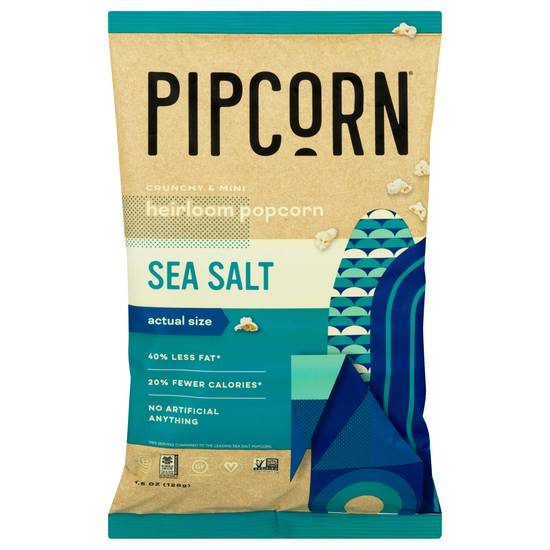 Pipcorn Crunchy & Mini Sea Salt Heirloom Popcorn (4.5 oz)