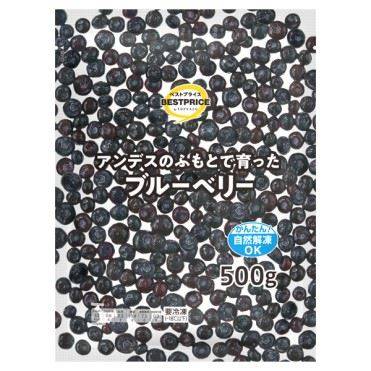 【冷凍】トップバリュ ベストプライス ブルベリー 500g4549414518801