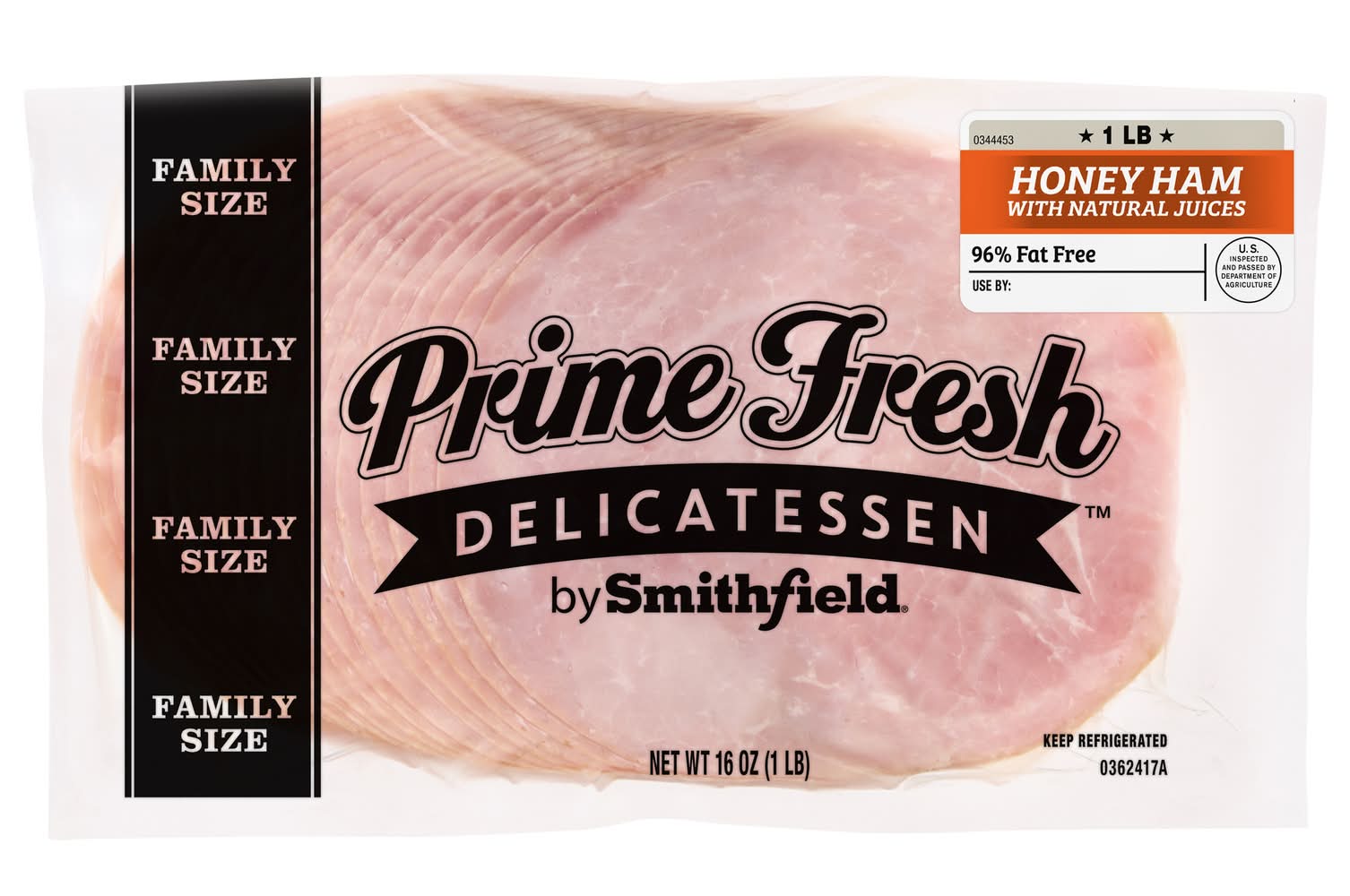 Smithfield Prime Fresh Delicatessen Honey Ham Family Size (16 oz)