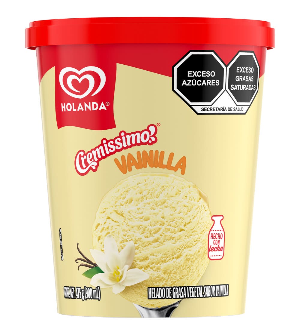 Holanda · Cremissimo helado, vainilla (900 ml)