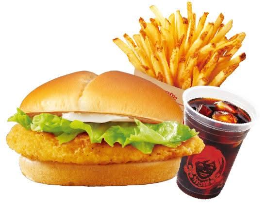 クリスピーチキンバーガーセット(RN)