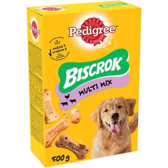 Pedigree biscrok original biscuits croquants friandises pour chien 3 variétés 500 g