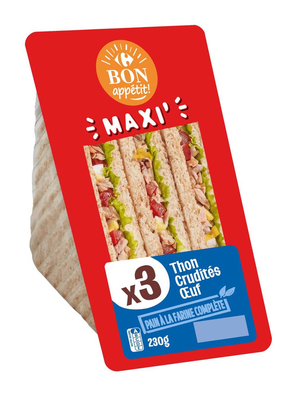 Carrefour Bon Appétit - Sandwich thon crudités œuf (3)