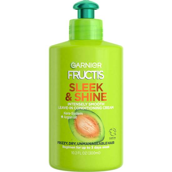 Garnier Fructis Sleek & Shine Intensely Smooth Leave-In Conditioning Cream, 10.2 OZ