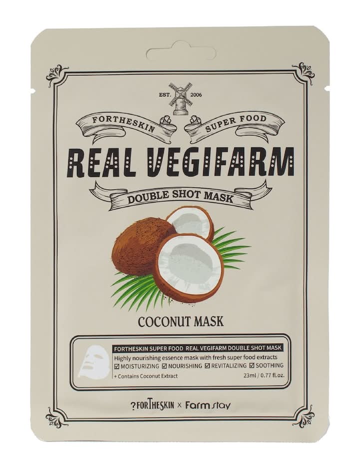 Real Vegifarm Superfood Coconut Facial Sheet Mask, 1 ct.