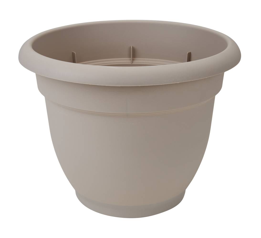 Bloem Plastic Traditional Indoor/Outdoor Planter, Brown