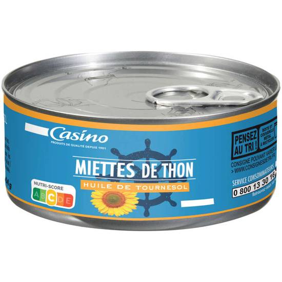 Miettes de thon - A l'huile de tournesol