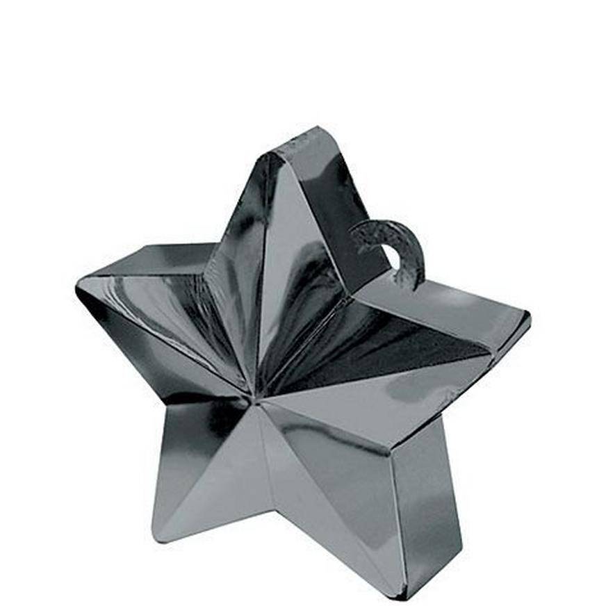 Party City Star Balloon Weight (3 1/2" x 4 1/2"/black)
