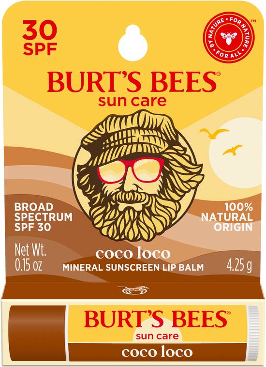 Burt's Bees Coco Loco Sun Care Spf 30 Lip Balm