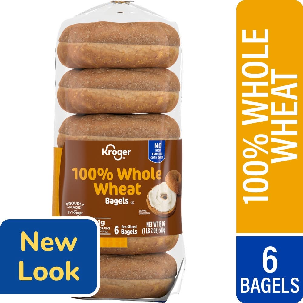 Kroger® 100% Whole Wheat Bagels
