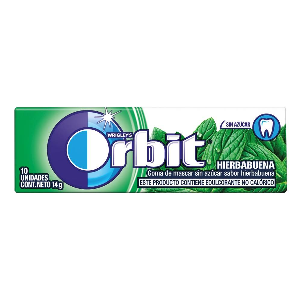 Orbit spermint chicle sabor hierba buena