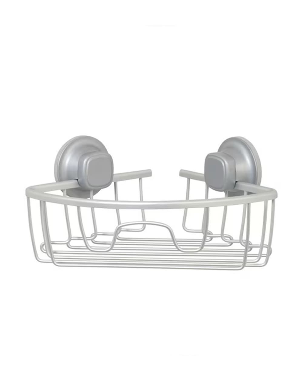 Style Selections Satin Nickel Aluminum Hanging shower caddy 10.12-in x 7.33-in x 3.25-in