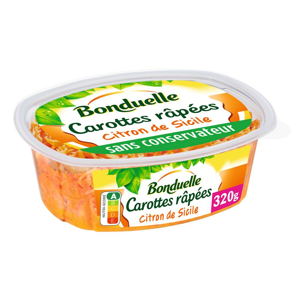 Bonduelle - Carottes râpée au citron de sicile (320g)