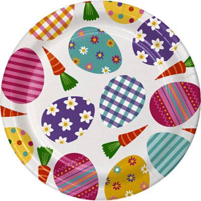 Signature Select Patterned Eggs Lunch Plates (8 ct)