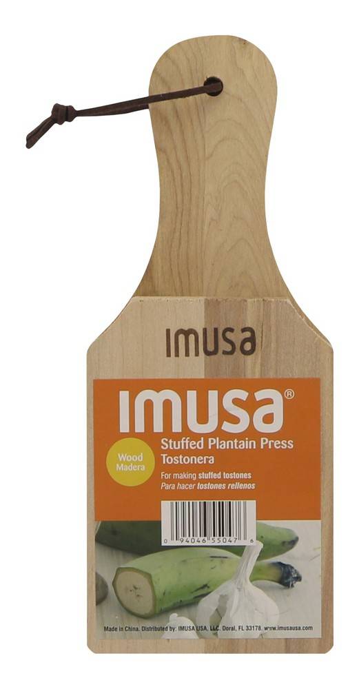 Imusa Wood Stuffed Plantain Press (1 ct)