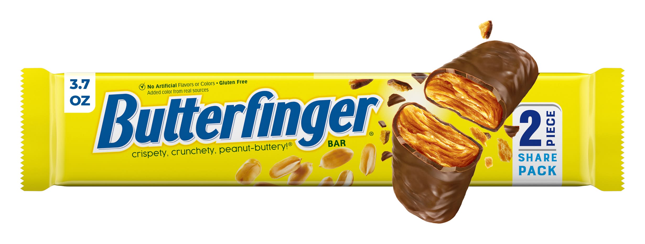 Butterfinger Gluten Free Candy Bar, Peanut Butter (3.7 oz, 2 ct)