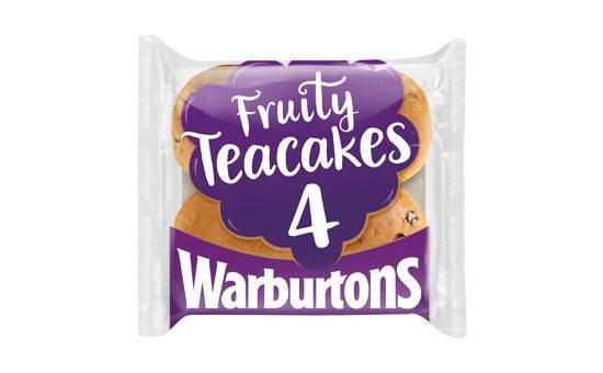 Warburtons Fruity Teacakes 4pk