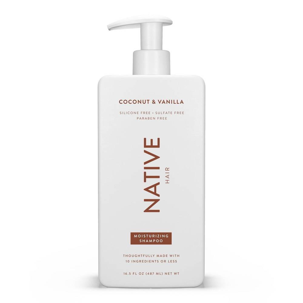 Native Coconut & Vanilla Moisturizing Shampoo, 16.5 Oz