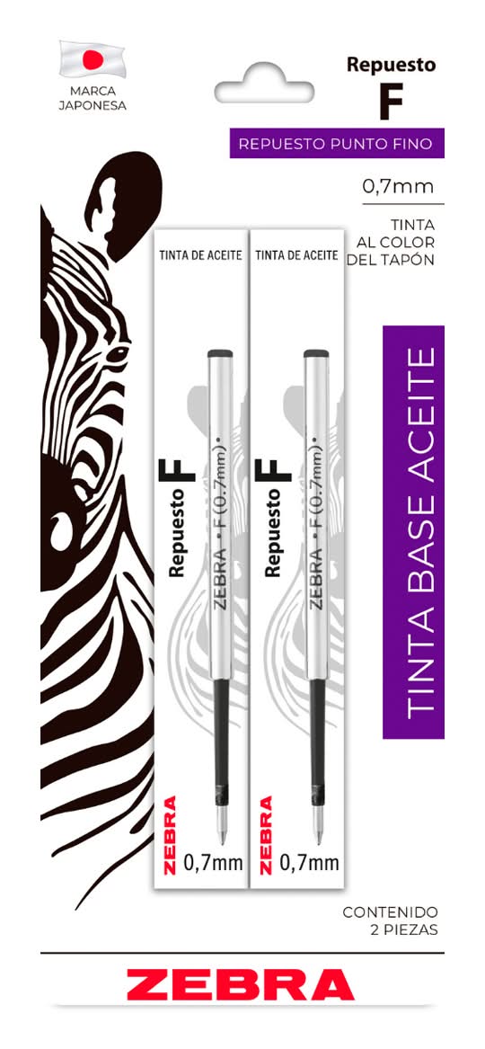 Zebra · Repuesto para bolígrafo azul (100 g)
