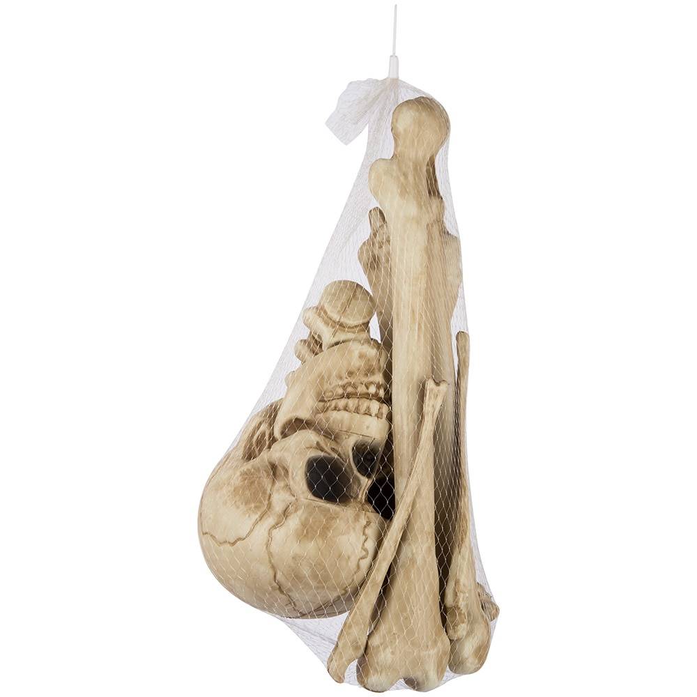 Haunted Living 12-piece Skeleton Bag of Bones Halloween Decoration | 553958