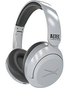 Altec Lansing Wireless Over-Ear Headphones, Bluetooth, Silver (MZX017-MSIL-STK-6)