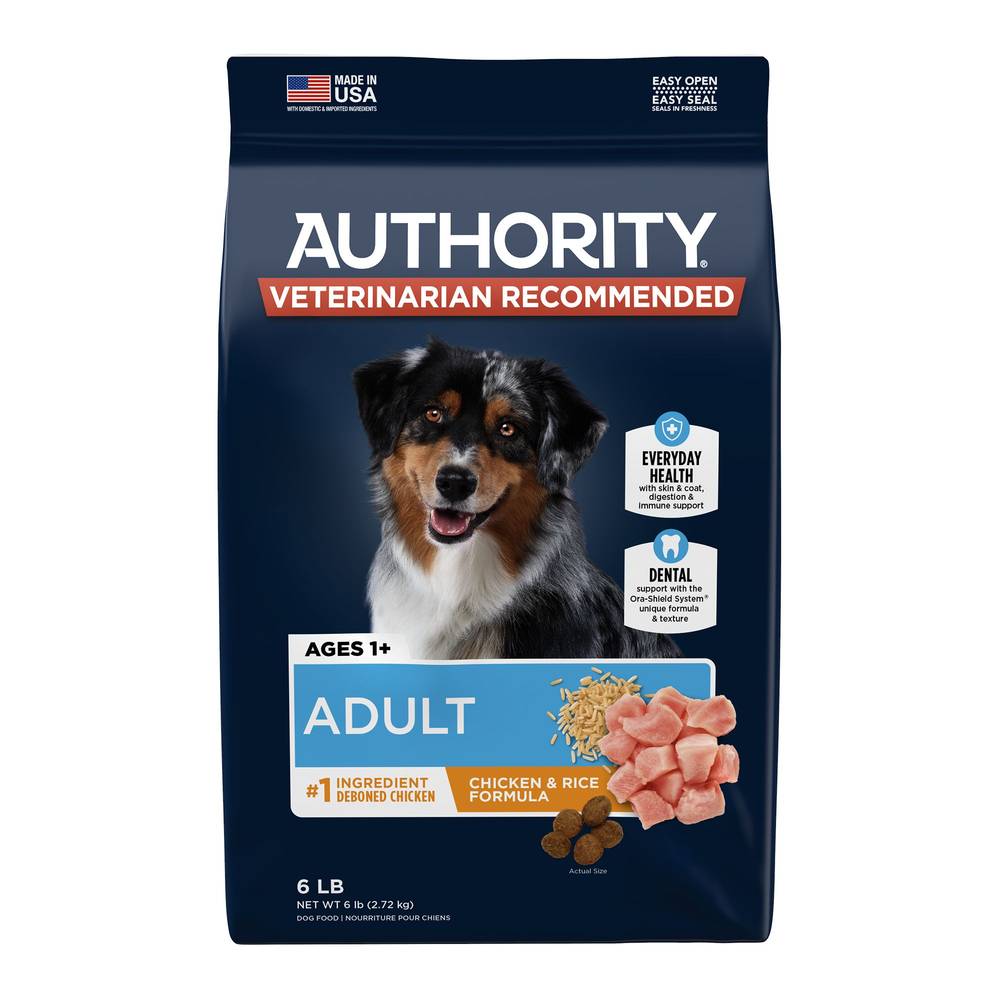 Authority® Everyday Health Adult Dry Dog Food - Chicken (Flavor: Chicken & Rice, Size: 6 Lb)