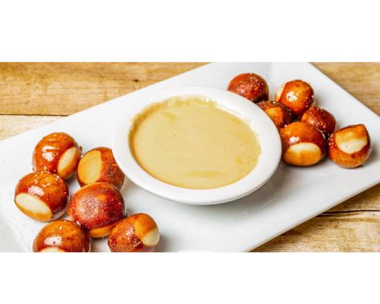 Order Pretzel balls with beer cheese dip food online from Lindburgers store, Jupiter on bringmethat.com